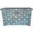 Alexandra House Living Iron Acacia Mango Blue Chest 130x86cm