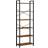 Vasagle 6 Tier Vintage Brown/Inky Black Book Shelf 186cm