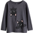 H&M Kid's Printed Jersey Top - Dark Grey/Bats (0922700122)