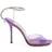 Jimmy Choo Saeda 100 PVC/Satin - Wisteria Purple