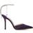 Jimmy Choo Saeda 100 Satin - Cassis/Crystal