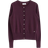 Lindex Fine Knit Cardigan - Dark Lilac