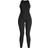 PrettyLittleThing Structured Contour Rib Racer Jumpsuit - Black