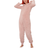 OHS Teddy Fleece Onesie Jumpsuit - Blush Pink