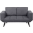 Beliani Brekke Grey Sofa 158cm 2 Seater