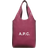 A.P.C. Ninon Small Tote Bag - Burgundy