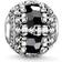 Thomas Sabo Karma Skulls Bead Charm - Silver/Onyx