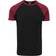 Urban Classics Raglan Contrast T-Shirt - Black/Burgundy