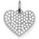 Thomas Sabo Heart Pavé Pendant - Silver/White