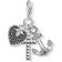 Thomas Sabo Charm Club Cross/Heart/Anchor Charm Pendant - Silver/Black/White