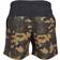 Urban Classics Block Swim Shorts - Black/Wood Camo