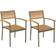 vidaXL 44236 2-pack Garden Dining Chair