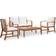 vidaXL 47283 Outdoor Lounge Set, 1 Table incl. 2 Chairs & 1 Sofas