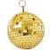 Rice Medium Round Disco Ball Gold Christmas Decoration