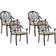 Beliani Ancona 4-pack Garden Dining Chair