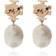 Tory Burch Kira Drop Earrings - Gold/Pearls