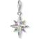 Thomas Sabo Colourful Star Charm Pendant - Silver/Multicolour