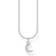 Thomas Sabo Moon Pavé Necklace - Silver/Transparent