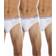 Tommy Hilfiger Men Elasticized Waist Solid Hip Briefs 3-pack - White