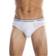 Tommy Hilfiger Men Elasticized Waist Solid Hip Briefs 3-pack - White