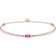 Thomas Sabo Little Secret Bracelet - Rose Gold/Beige/Pink/Red