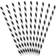 PartyDeco Straws Black/White 10-pack