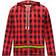 Palm Angels Buffalo Check Windbreaker - Red/White