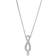 Swarovski Infinity Necklace - Silver/White