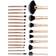 RIO Lush Rose Gold Makeup Brush Set 24-pack