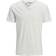 Jack & Jones Split Neck T-Shirt - White Cloud Dancer