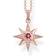 Thomas Sabo Star Necklace - Rose Gold/Red/Pink