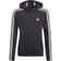 Adidas Girl's Essentials-3-Stripes Hoodie - Black/White (GQ8356)