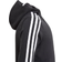 Adidas Girl's Essentials-3-Stripes Hoodie - Black/White (GQ8356)