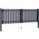 vidaXL Double Door Fence Gate 306x125cm