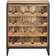 vidaXL Rough Mango Wood Liquor Cabinet 62x78.5cm