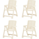 vidaXL 315839 4-pack Garden Dining Chair