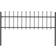 vidaXL Garden Fence with Spear Top 170x110cm