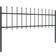 vidaXL Garden Fence with Spear Top 170x110cm