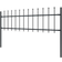 vidaXL Garden Fence with Spear Top 170x110cm