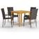 vidaXL 3067692 Patio Dining Set, 1 Table incl. 4 Chairs