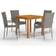 vidaXL 3067692 Patio Dining Set, 1 Table incl. 4 Chairs