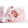 Llorens Baby Nica on a Pink Blanket with Ears 40cm