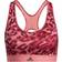 Adidas Believe This Medium Support Allover Print Sport Bra - Hazy Rose/Black