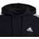 Adidas Essentials Fleece Cut 3 Stripe Hoodie - Black/White