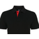 ASQUITH & FOX Classic Fit Contrast Polo Shirt - Black/Red