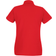 Universal Textiles Women's Fitted Short Sleeve Casual Polo Shirt - Bright Red