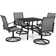 vidaXL 3060282 Patio Dining Set, 1 Table incl. 4 Chairs