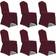 vidaXL 279093 12-pack Loose Chair Cover Red