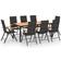 vidaXL 3060081 Patio Dining Set, 1 Table incl. 8 Chairs
