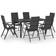 vidaXL 3060049 Patio Dining Set, 1 Table incl. 6 Chairs